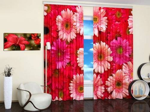 Floral Printed Curtain