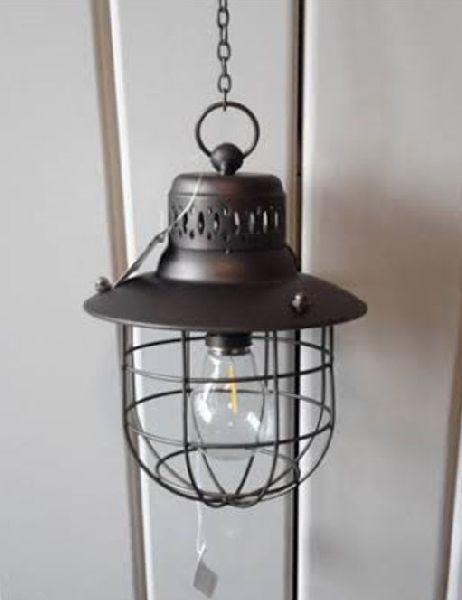 Antique Black Wire Cage Hanging Pendant Lamp