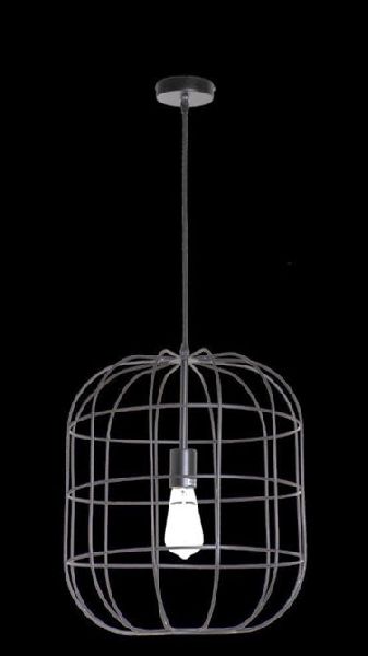 Black Wire Cage Hanging Pendant Lamp