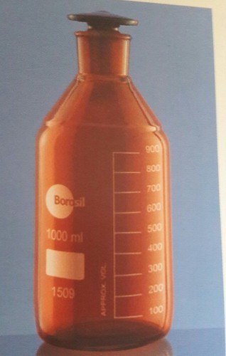 Bottle Reagent with Interchangeable Flat Head Stopper