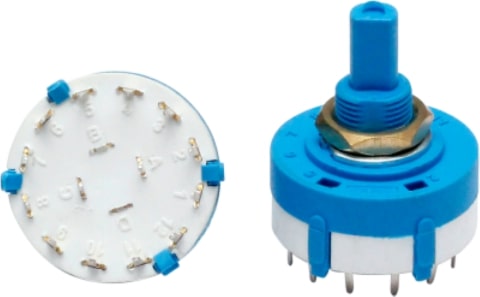 26mm 6 Way Industrial Grade Rotary Switch
