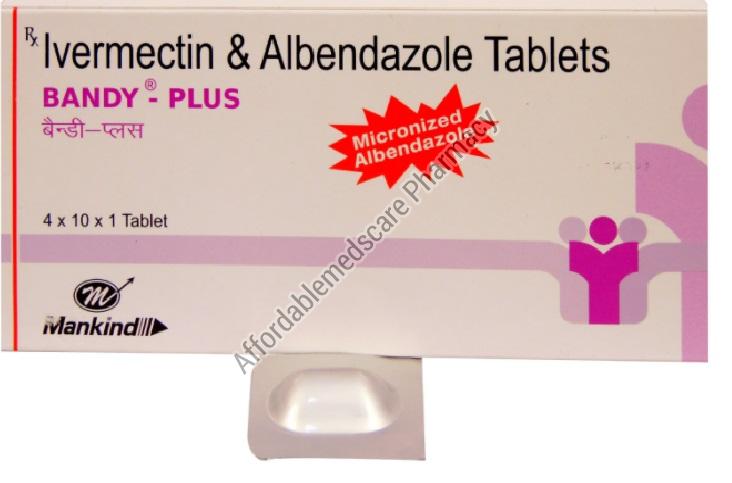Branded Albendazole and Ivermectin (6mg+400mg) Tablets