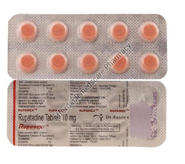 Generic Rupafin/Rupall (Rupatadine) Tablets