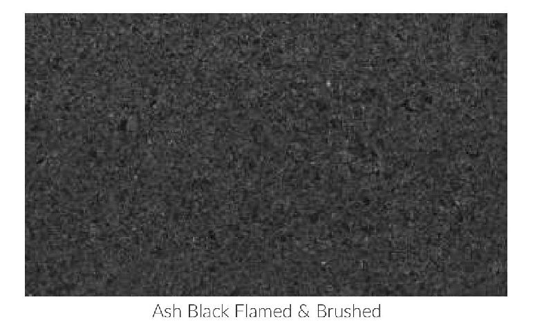 Ash Black Flamed & Brushed Granite Sandstone and Limestone Paving Stone