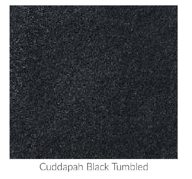 Cuddapah Black Tumbled Limestone Tile