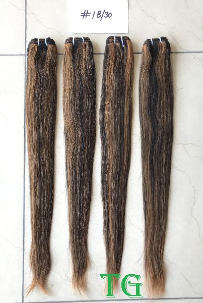 Color No #1b/30 Unprocessed Remy Virgin Straight Hair Bundles