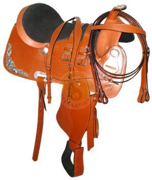 Article No. SI-1016A Leather Western Saddles