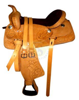 Article No. SI-1025 Leather Western Saddles