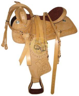 Article No. SI-1025A Leather Western Saddles