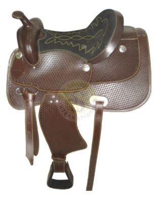 Article No. SI-1066 Leather Western Saddles