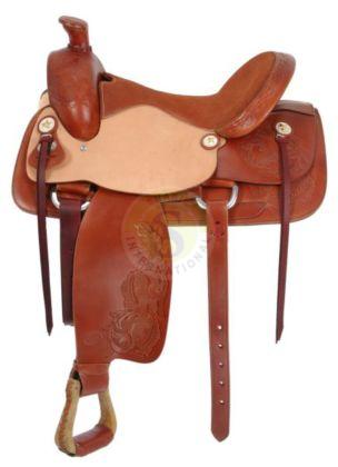 Article No. SI-1208 Leather Western Saddles