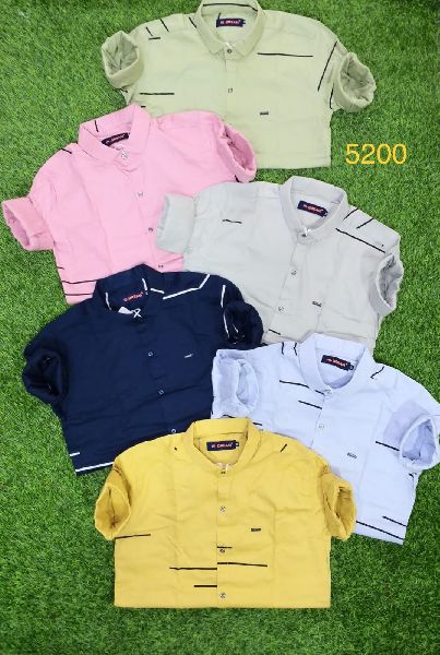 5200 Mens Plain Without Pocket Shirt