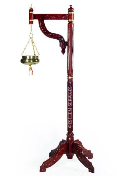 Wooden Decorative 4 Leg Shirodhara Stand