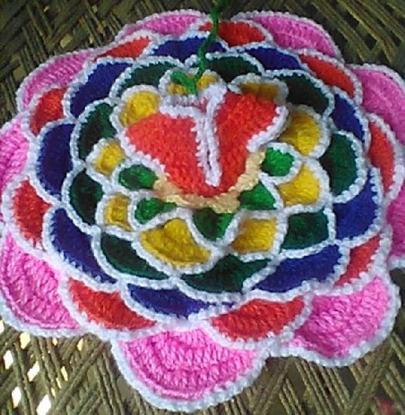 Stylish Embroidery Poshak - Laddu Gopal Dress With Flower Design