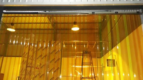Amber Yellow PVC Curtain