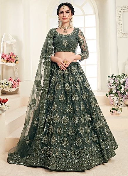 best designer banarasi silk bridal lehenga choli -8977106865 | Heenastyle