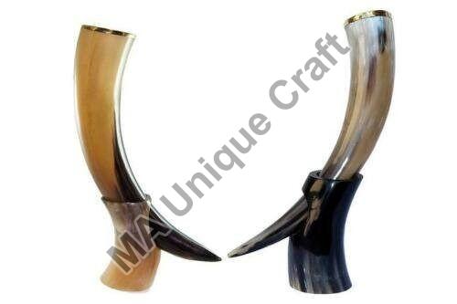 Drinking Horn Viking With Horn Stand