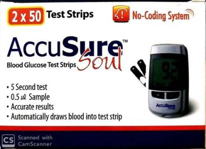 AccuSure Soul Test Strip (2X50T)