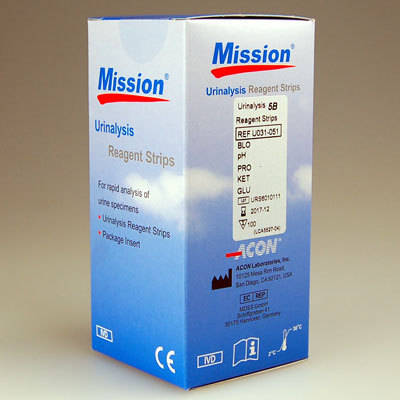 Mission Urinalysis Reagent Strips (10P)-100 Test Strips