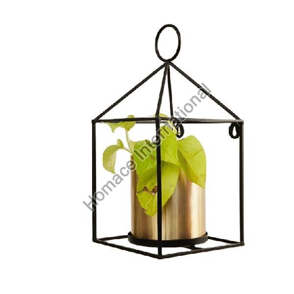 NEW DESIGN CAGE SHAPED TABLE TOP CUM HANGING  PLANTER FOR OFFICE & HOME