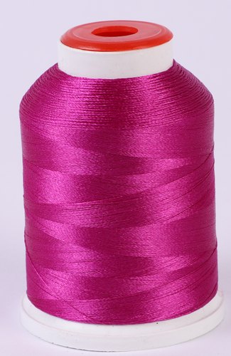 Magenta Glossy Polyester Embroidery Thread