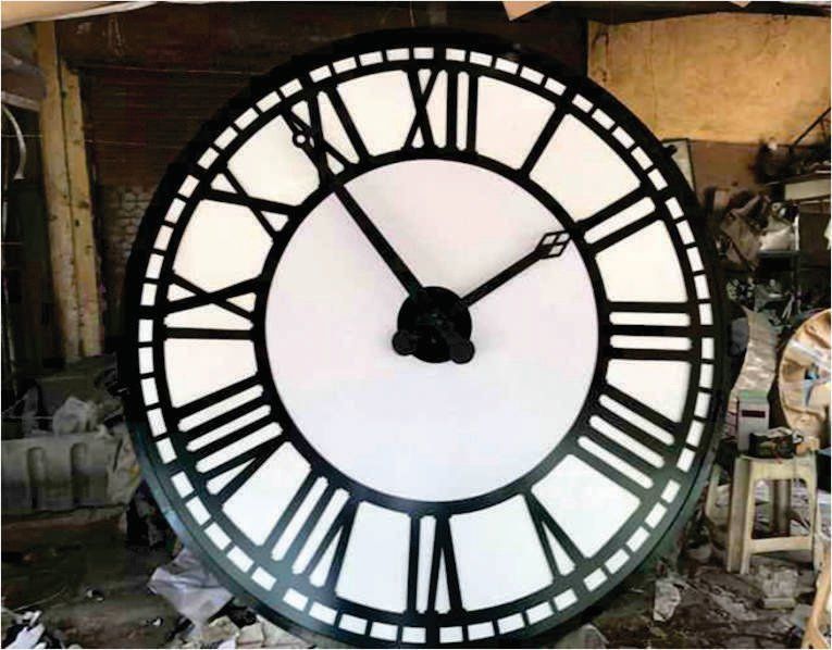 8 Feet Auto-Reset Clock, Medical College(Tata) Karwar, Karnataka