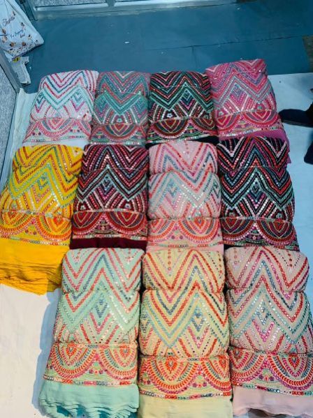 Embroidered Georgette Fabric 01