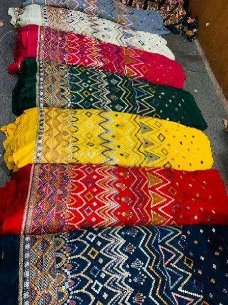 Embroidered Georgette Fabric 02