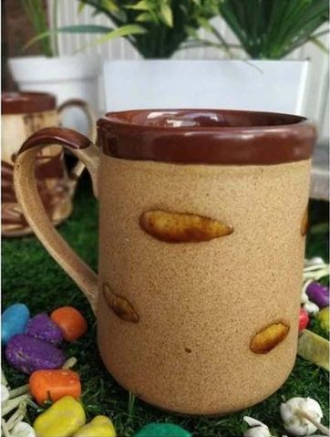 Brown Ceramic Beer Mug