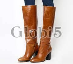 Leather Knee Length Boots