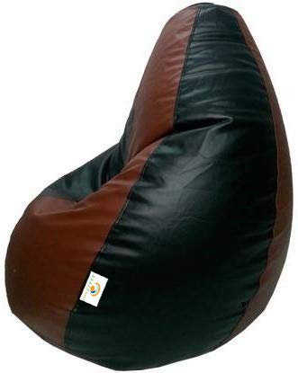 Buy Macca Faux Leather Tan Bean Bag Chair With Stool With Beans  Xxxl Set  Of 2 Online at Best Prices in India  JioMart