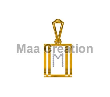 18Ct Yellow Gold A to Z Alphabet Pendant