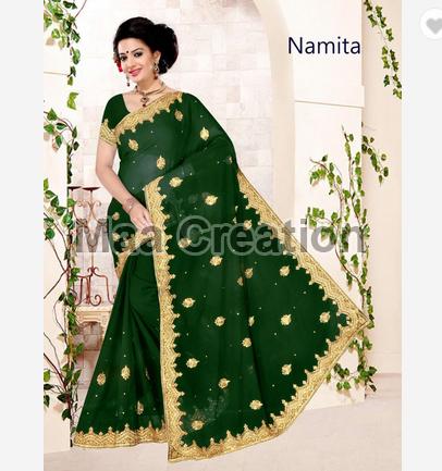 Namita Silk Embroidered Saree