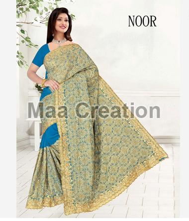 Noor Silk Embroidered Saree