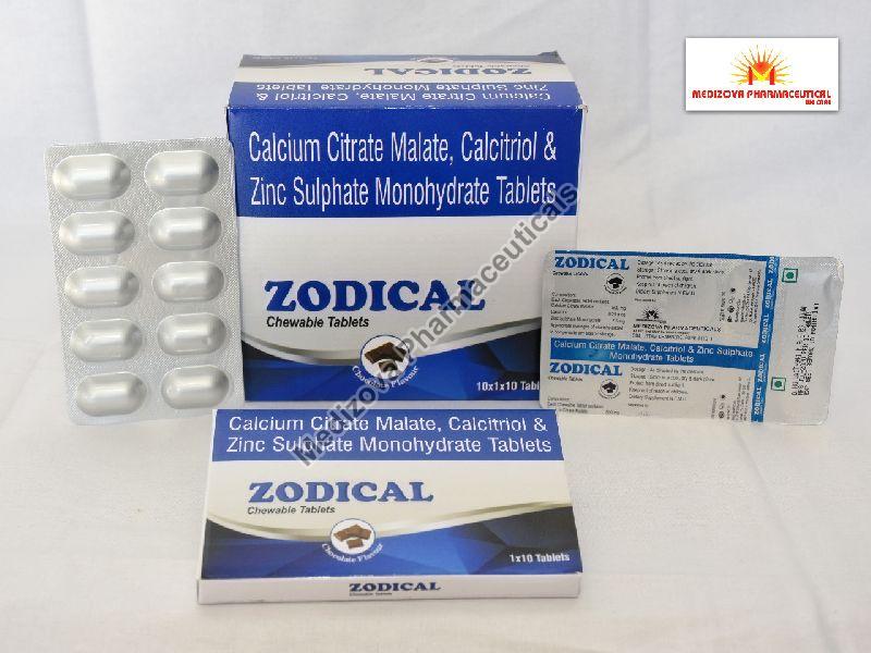 Calcitriol Calcium Citrate Malate and Zinc Sulphate Tablets