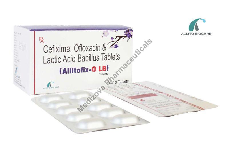 Cefixime Ofloxacin & Lactic Acid Bacillus Tablets