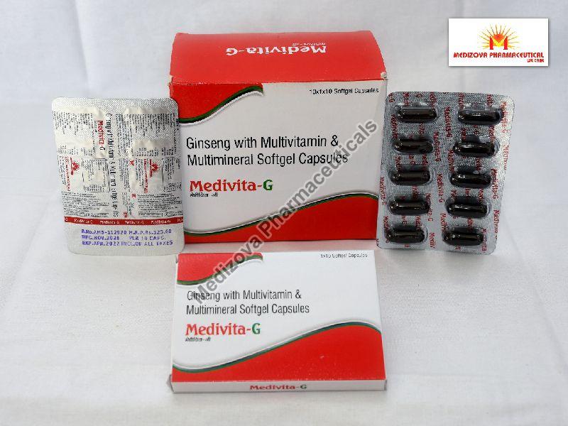 Ginseng with Multivitamin & Multimineral Softgel Capsules