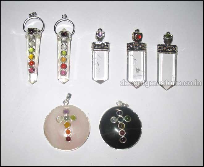 M Gemstone Pendants