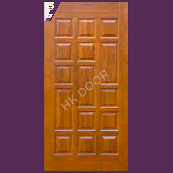 Moulded Panel African Teak Wood Door