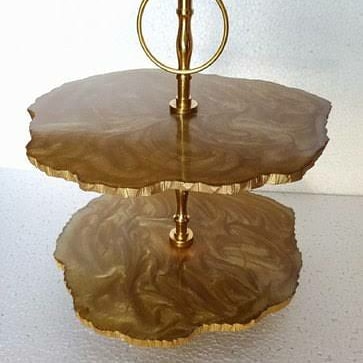 Resin Cake Stand 2 Tier