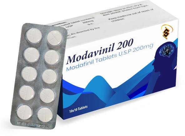 Modavinil 200mg Tablets