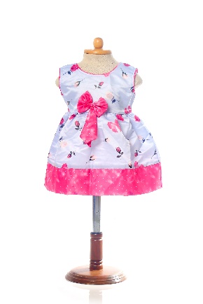 1010 Satin Baby Frock