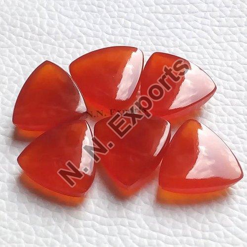 Natural  Red Onyx Loose Gemstone Details about   Wholesale Lot of 3mm Trillion Cabochon 