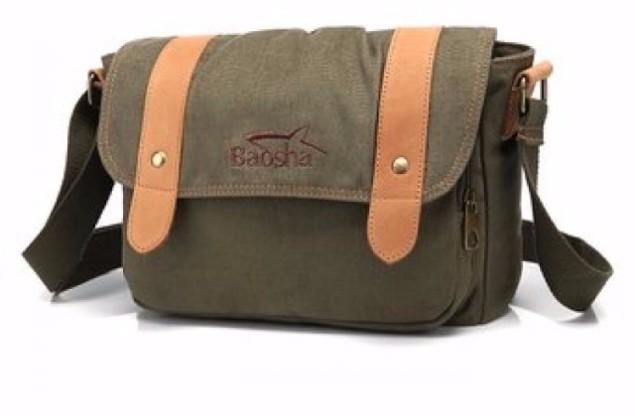 Laptop Carry Khaki Messenger Bag