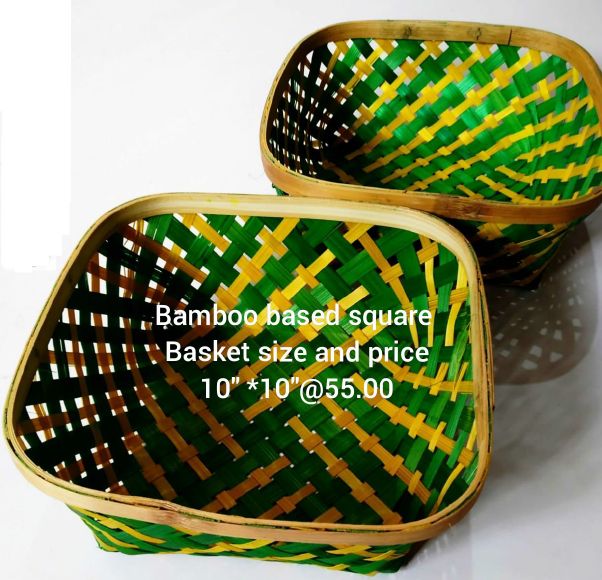 Bamboo Based Square Basket
