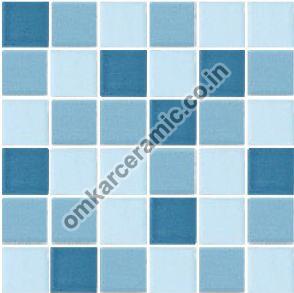 48x48mm Plain Turquoise Blue Series Swimming Pool Tiles