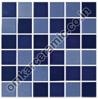 73x73mm Plain Blue Series Swimming Pool Tiles