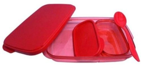 Red Plastic Lunch Box