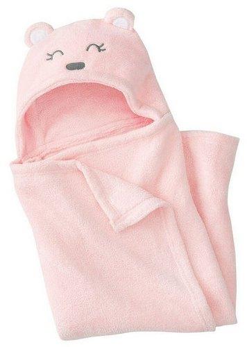 Peach Baby Fleece Cartoon Towel