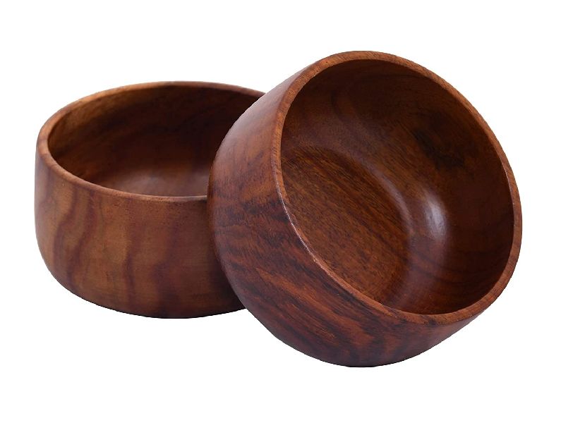Wooden Round Bowls